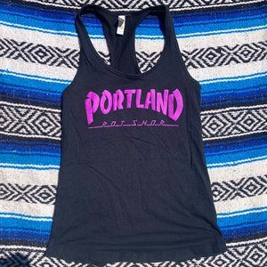 Portland Pot Shop Dispensary Racerback Tank Top Women's S